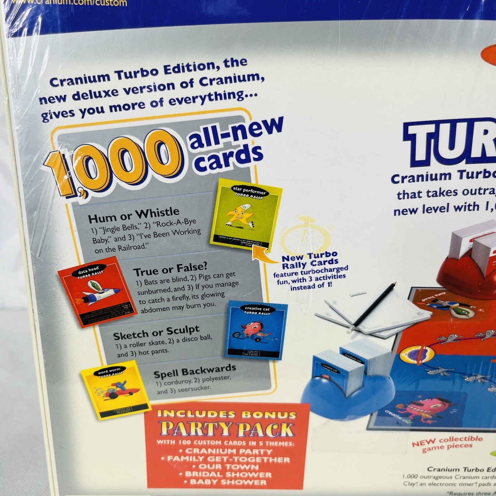 2004 Cranium Turbo Edition Family Board Game Adult & Teen Fun Facts