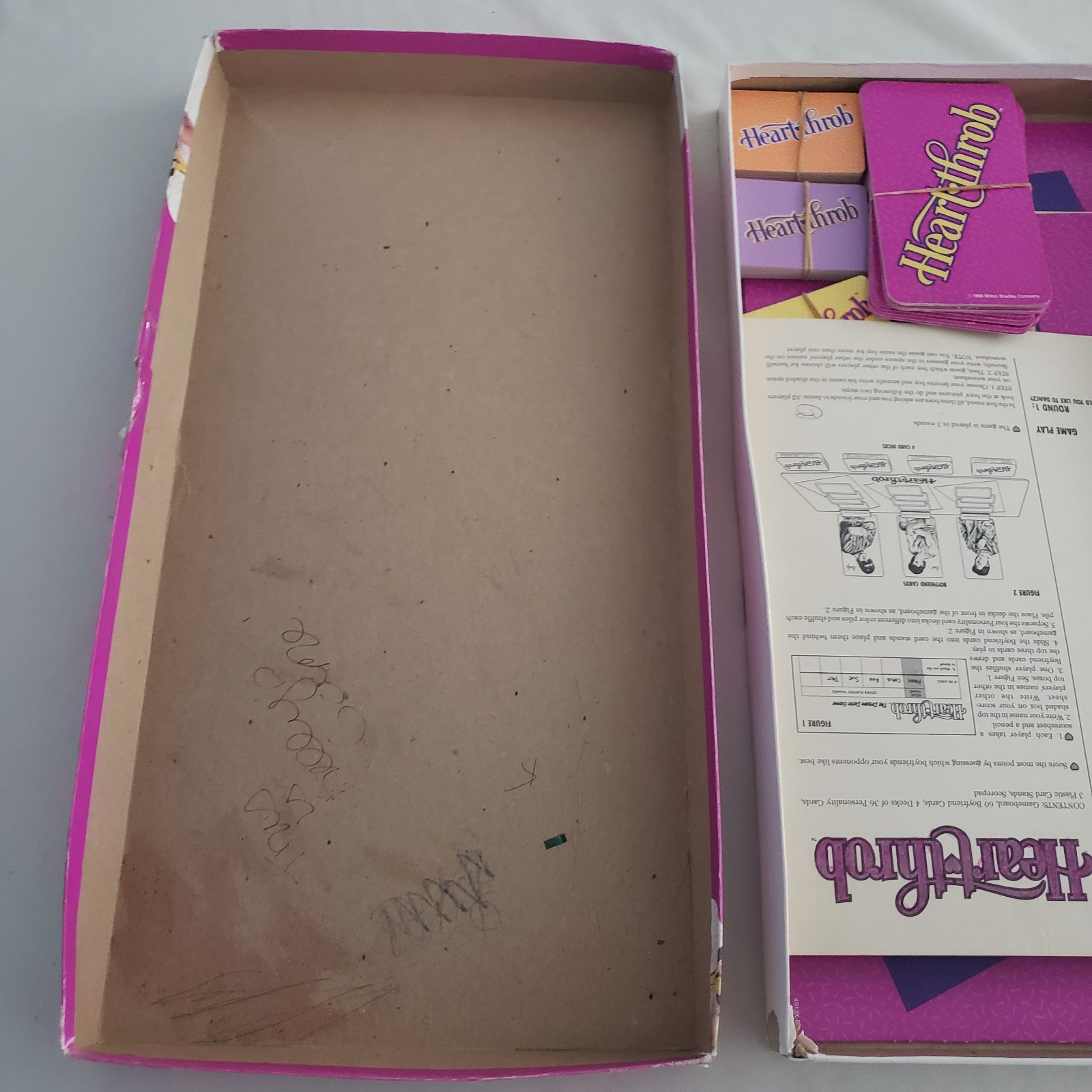1988 Heart Throb Game Milton Bradley Bachelorette Party Fun VTG
