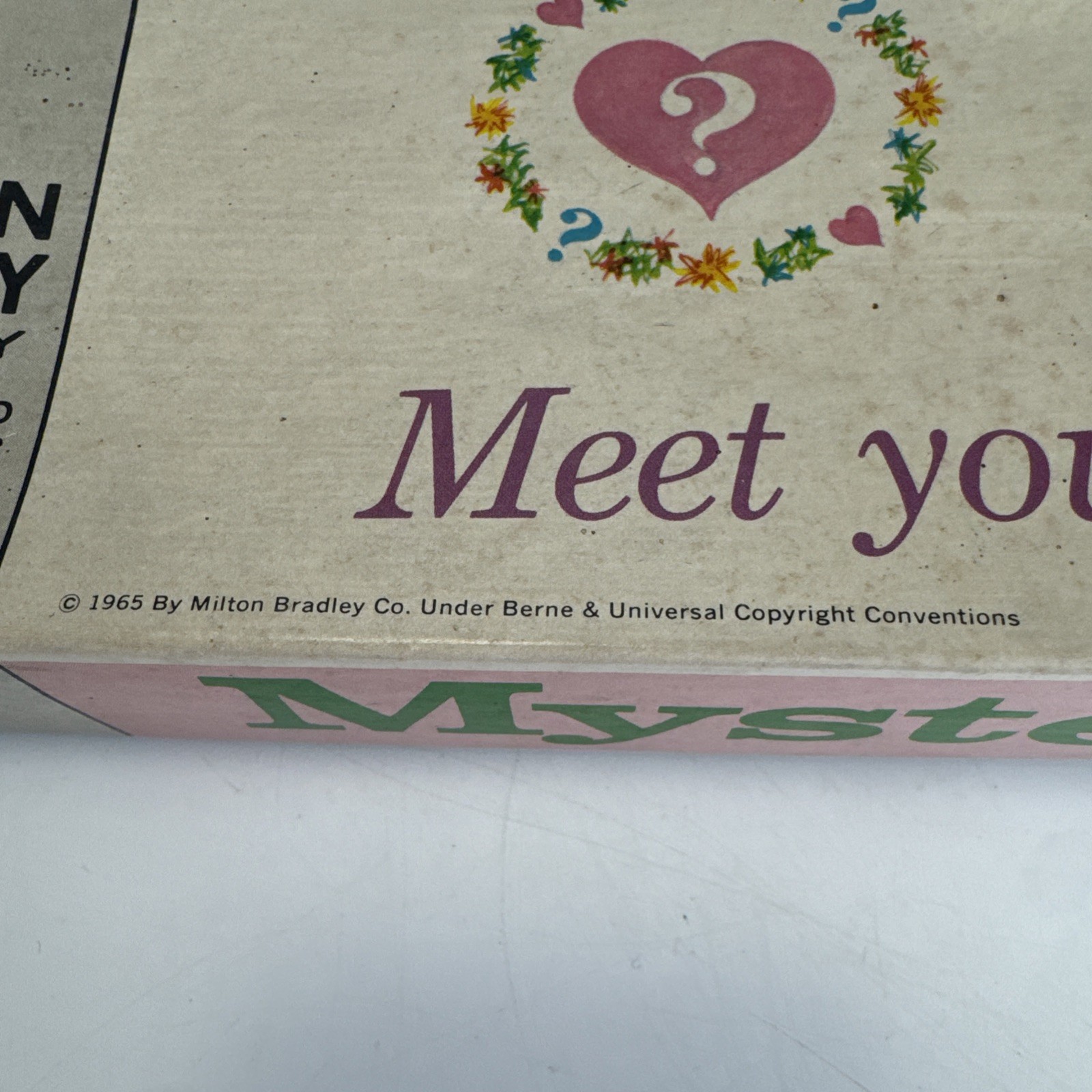 1965 Mystery Date Board Game Milton Bradley Very Good Condition Missing 1 Piece