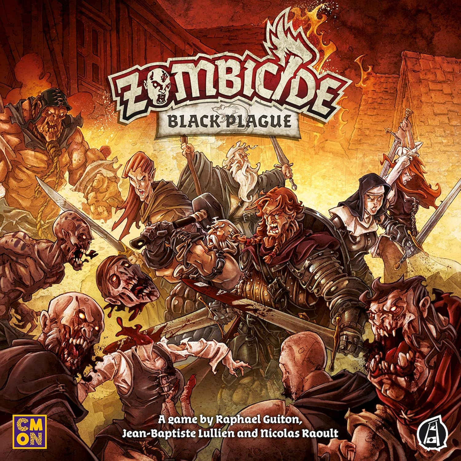 Zombicide: Black Plague – Medieval Fantasy Zombie Board Game – Cooperative Strat