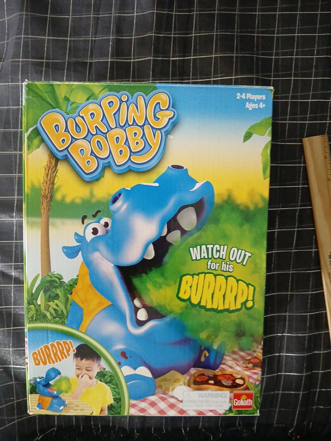 Burping Bobby Hippo Game by Goliath 2-4 Players, Ages 4+