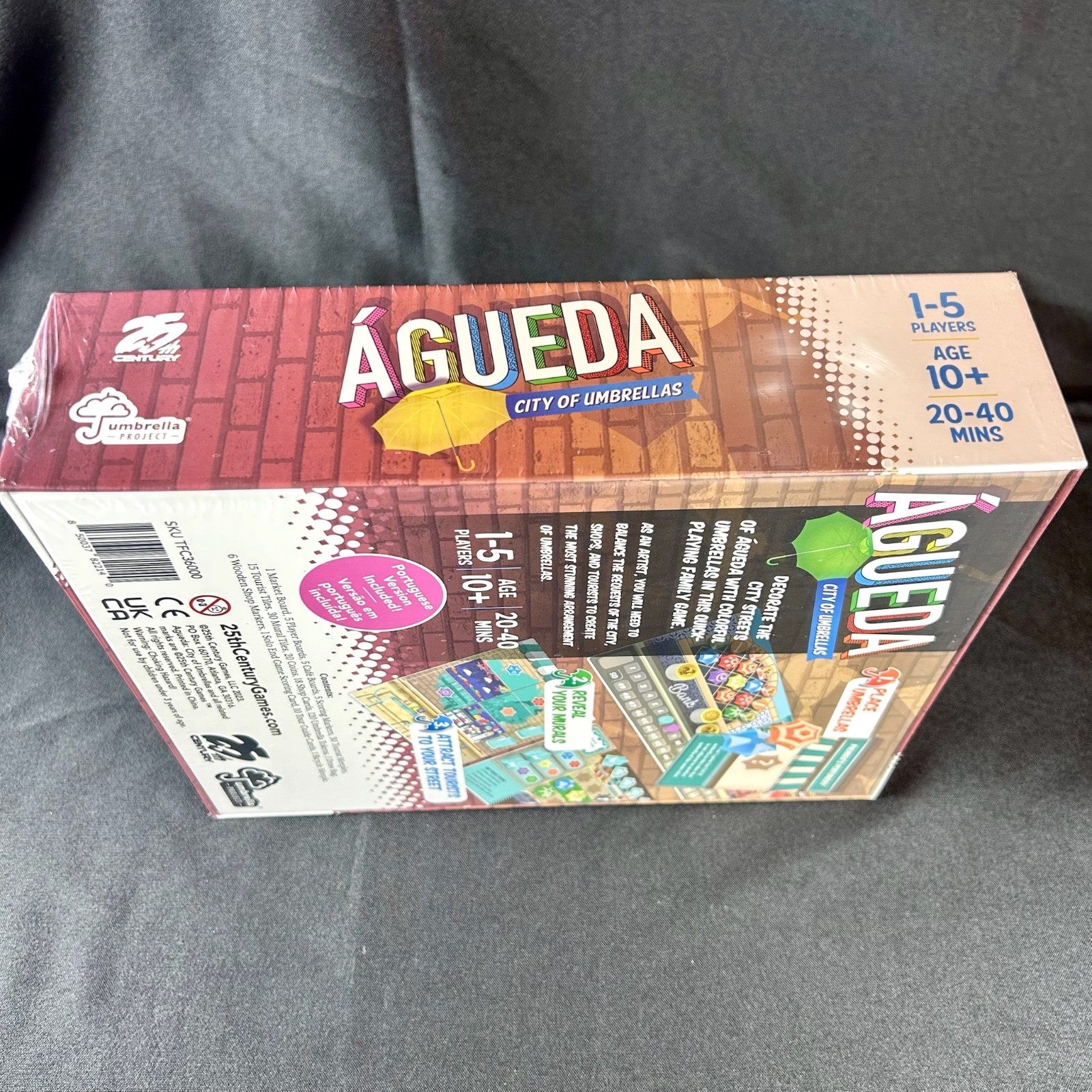 Agueda: City of Umbrellas – A Strategy Game – Portuguese Version Included – NIB