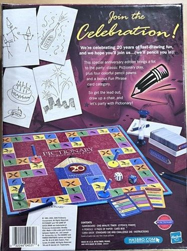 Pictionary – The Game of Quick Draw 20th Anniversary Edition 2005 New Sealed