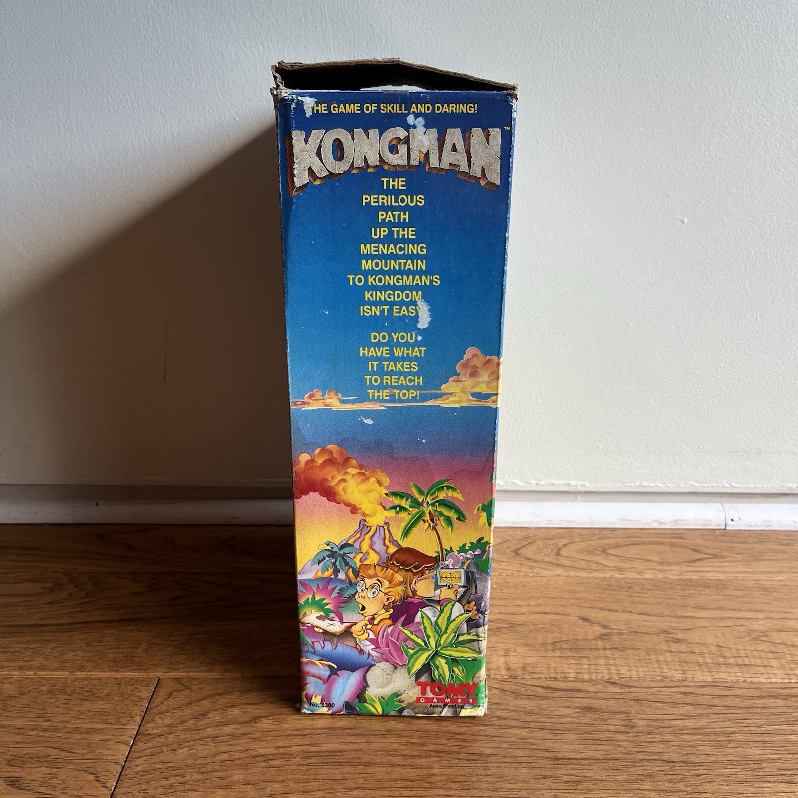 Vintage 1982 Tomy Kongman Game w Box Tested Battery Toy King Kong Marble Maze