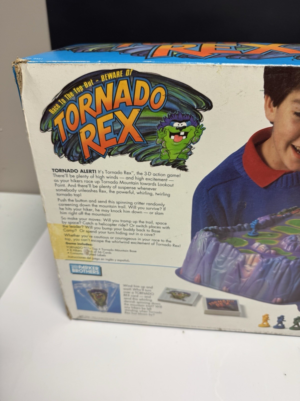 Vintage 1991 Tornado Rex Board Game With Original Box Parker Brothers READ DESCR