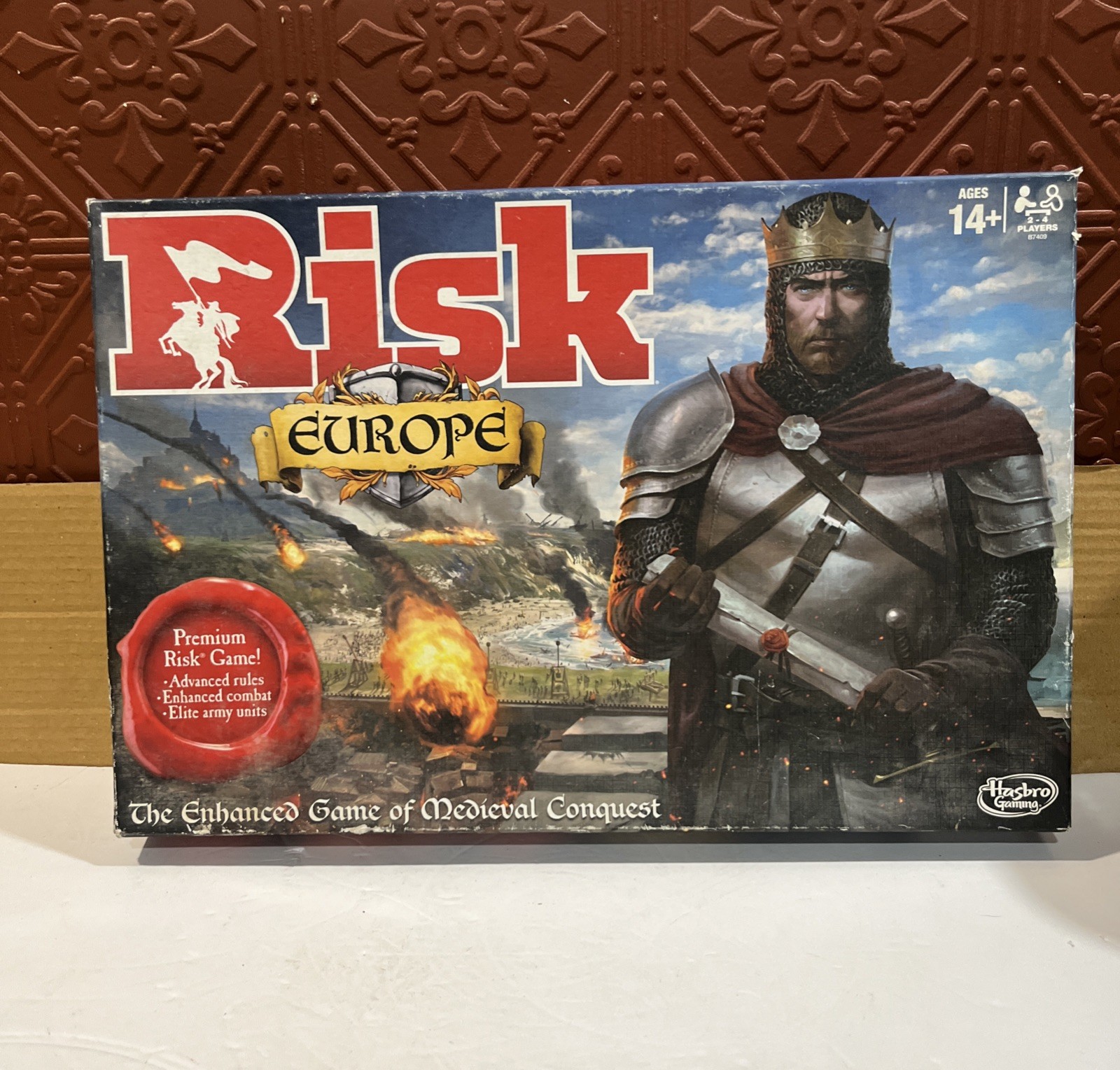 Risk Europe GAME 2015 War Strategy Board Game FOR REPLACEMENT PARTS INCOMPLETE