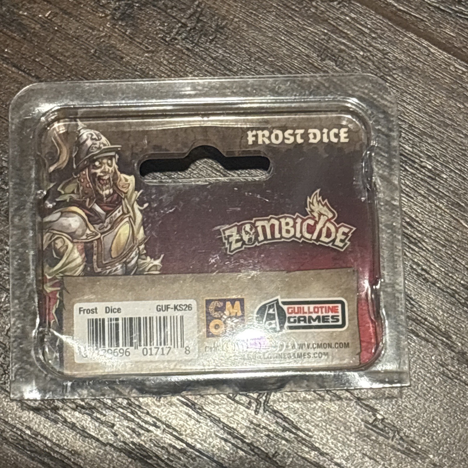 Zombicide White Death Kickstarter Frost Dice Set by CMON Free Shipping New