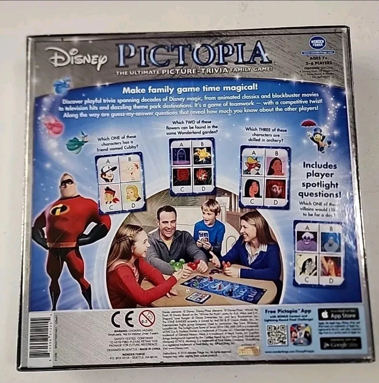 Pictopia Ultimate Picture-Trivia Family Game Disney Edition NEW