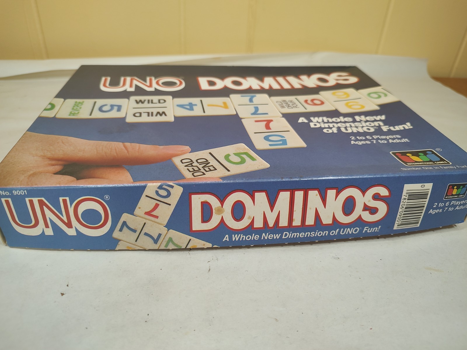 Vintage UNO Dominos Game~ 1987~ 2 to 6 Players~ International Games COMPLETE