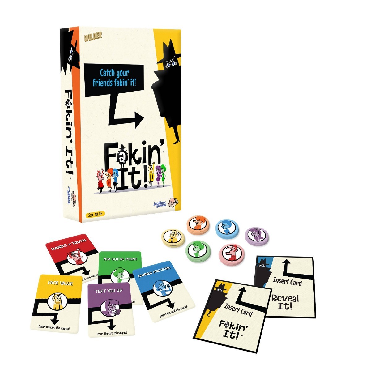 Wilder Games Jackbox: Fakin’ It Card Game: Thinking Party Game for 2-6 Players
