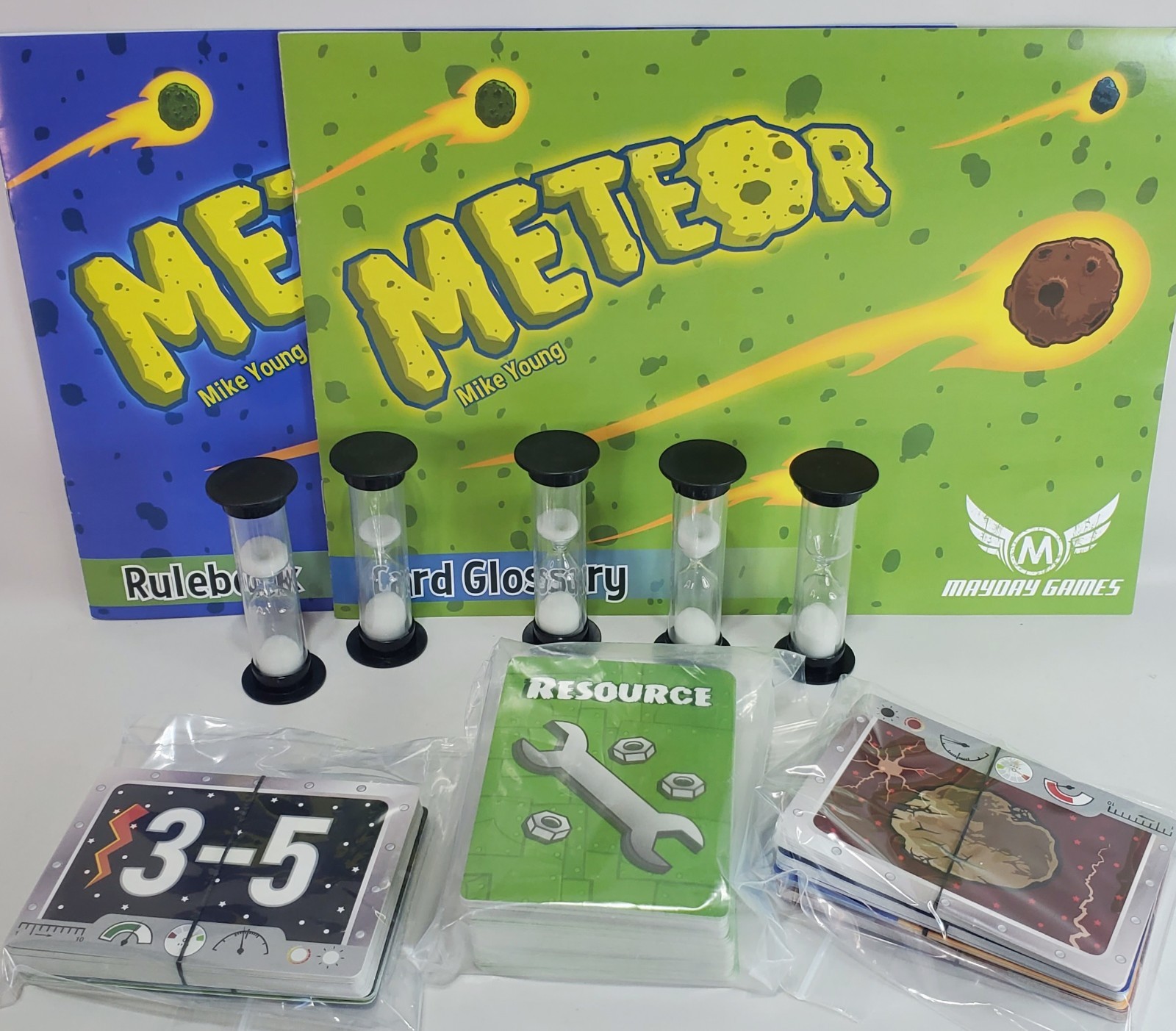METEOR Family Cooperative Build to Save the Earth Racing Board Game
