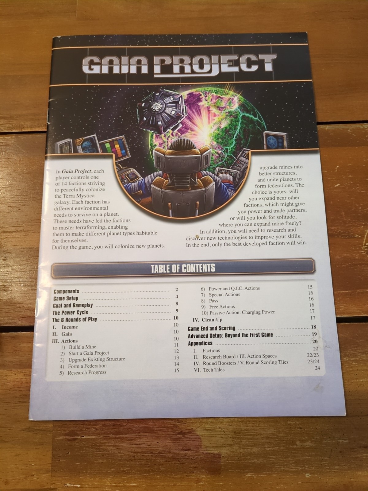 *Missing 1 Piece* Gaia Project Board Game With Folded Insert Z-Man Games