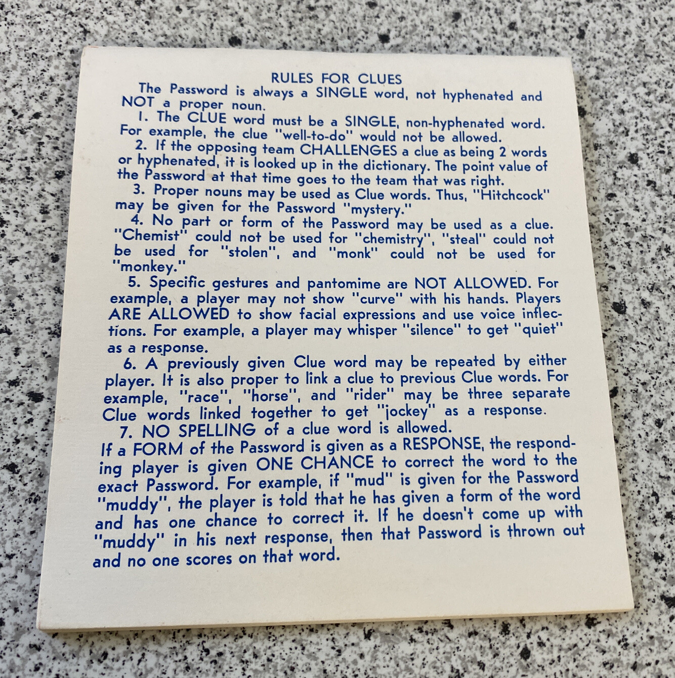 Password Game 21st Edition Vintage 1978 Complete
