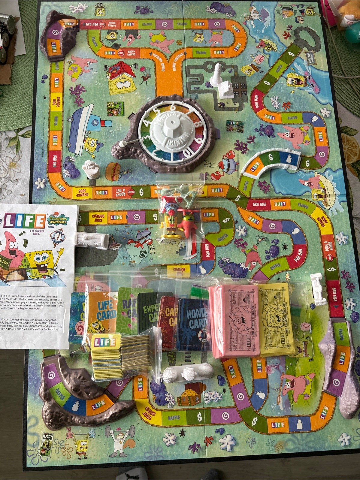 SpongeBob SquarepantsEdition TheGameofLife Hasbro Complete 2005any Question Ask