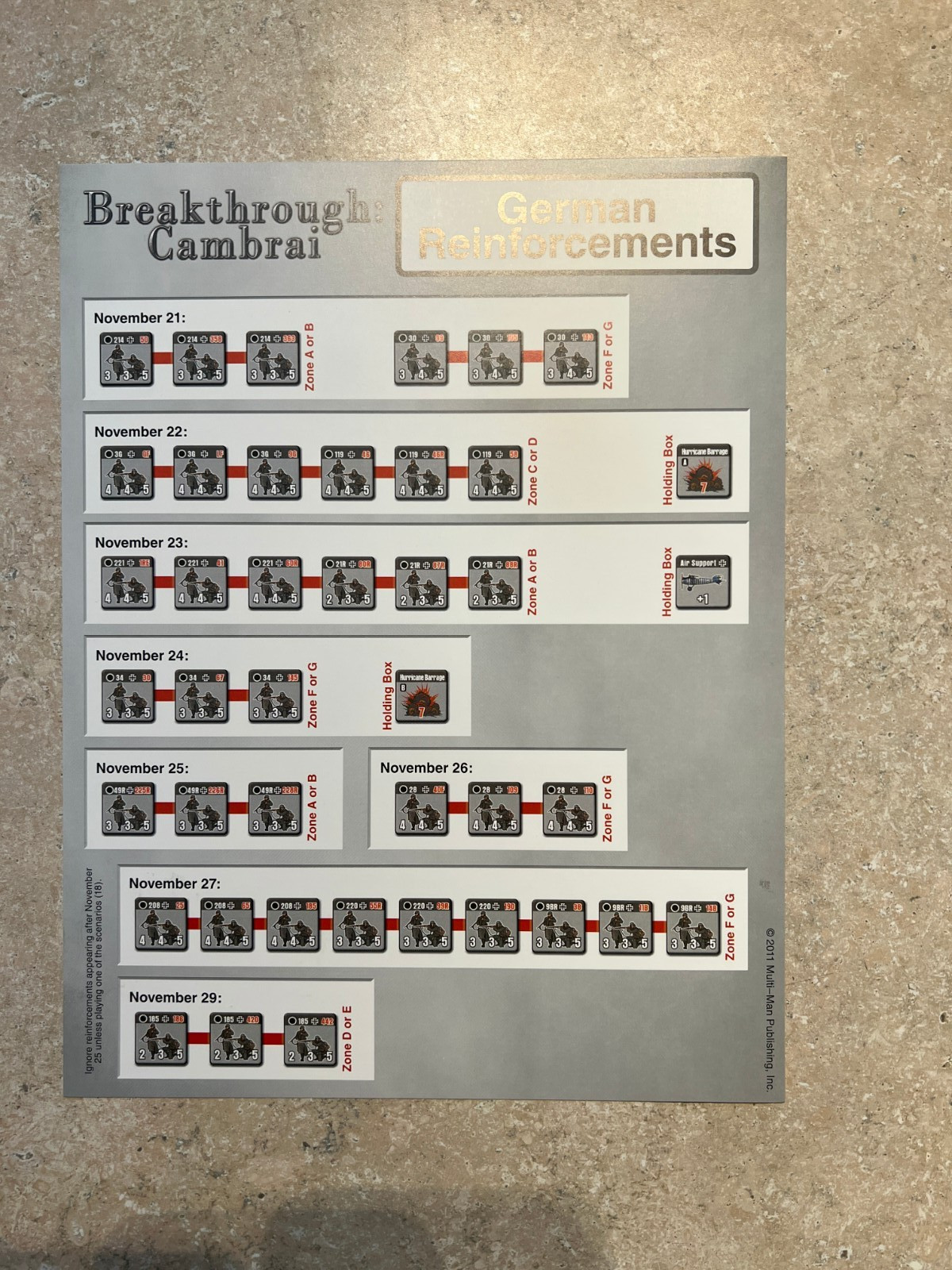 Breakthrough: Cambrai MMP Multi Man Publishing New Unpunched