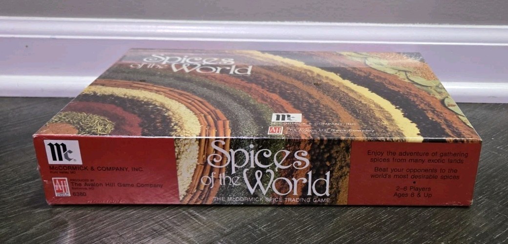 Avalon Hill 1988 – Spices of the World Game McCormick Company New Sealed