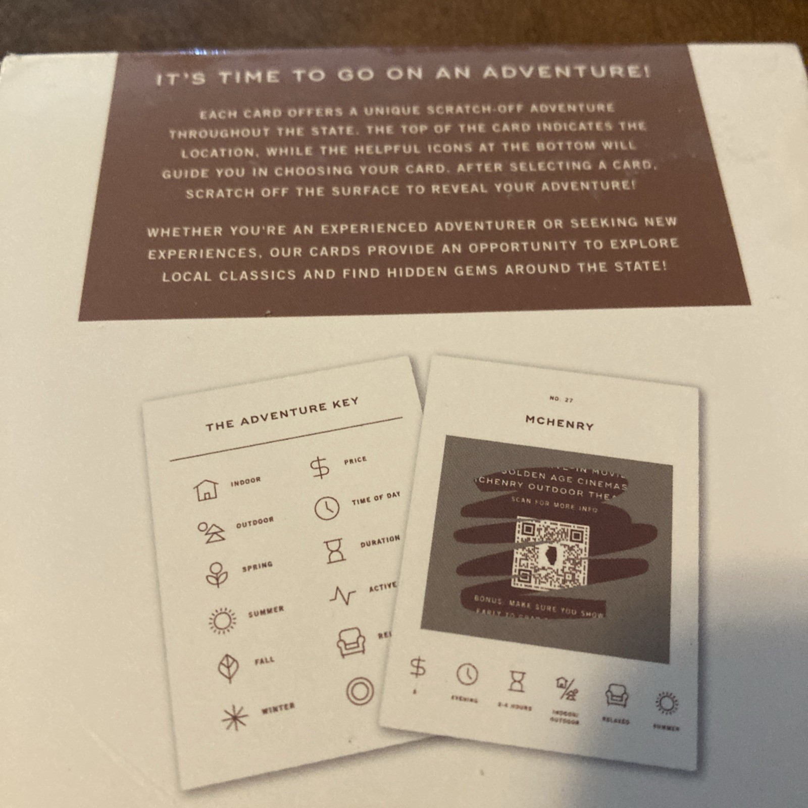 Illinois Adventure Bucket List: 50 Scratch-Off Cards New Sealed
