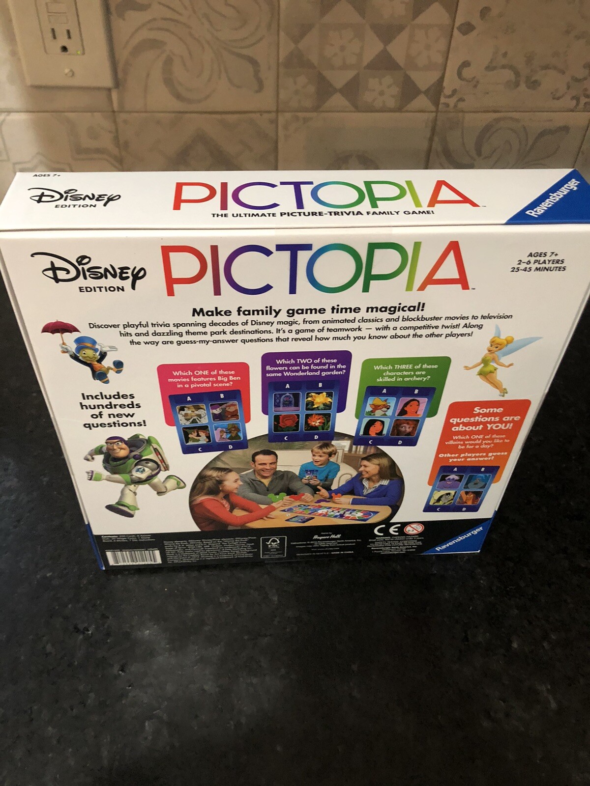 Ravensburger Pictopia Family Trivia Board Game – Disney Edition New in Box