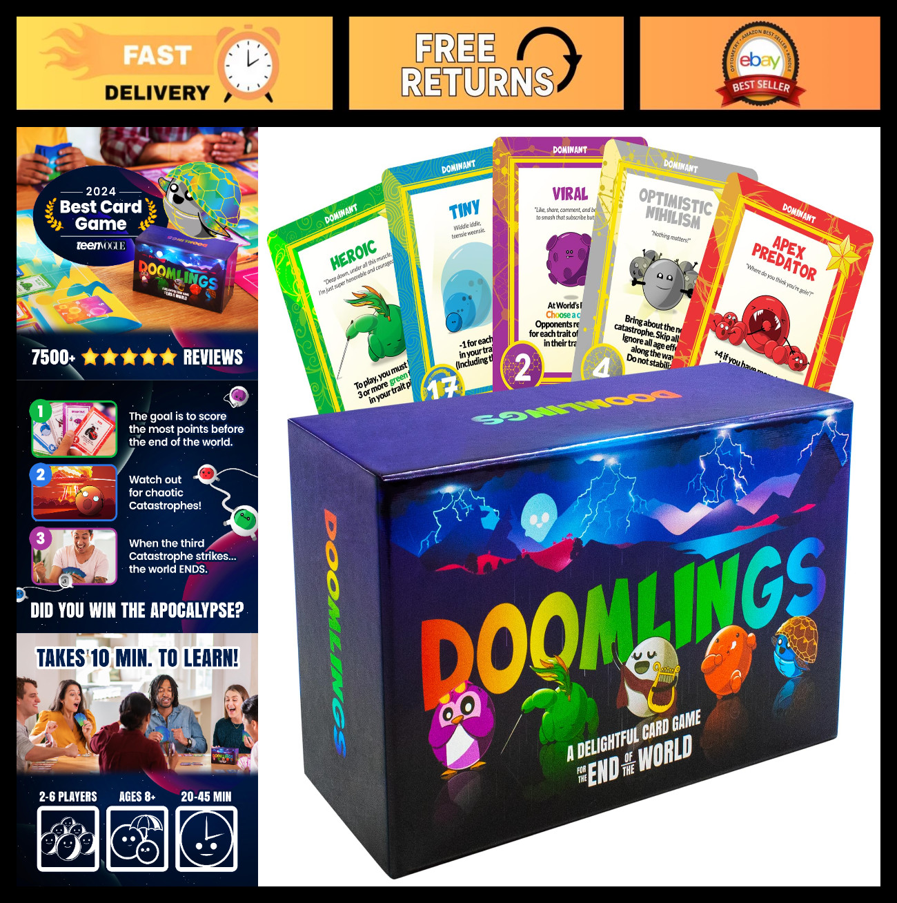 End of the World Card Game – Fun Strategy Game for 2-6 Players, Easy to Learn