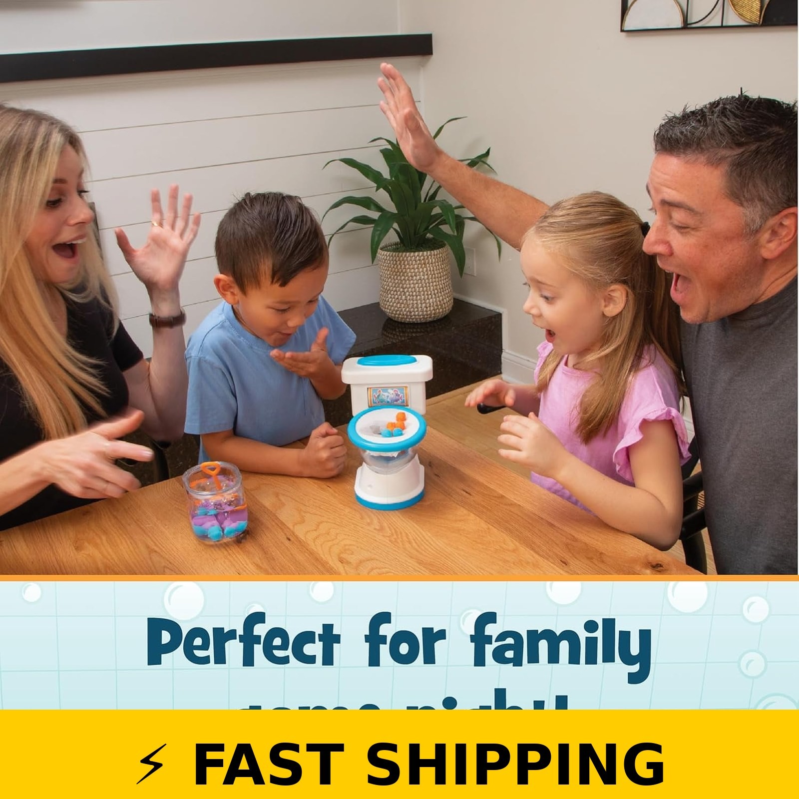 PlayMonster Don’t Flush the Fish Board Game for Kids Ages 4+