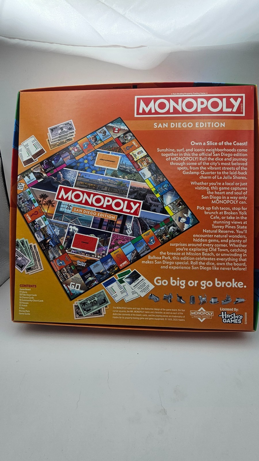 San Diego, CA Monopoly Board Game