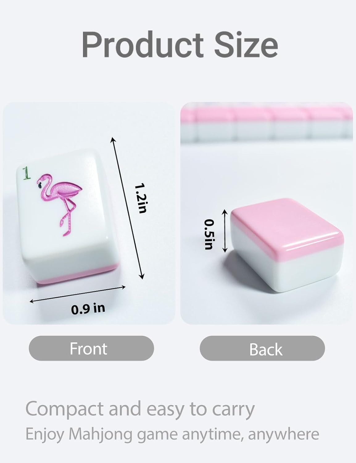 2026 American Mahjong Tile Set, 160 Pink Engraved Cute Mahjong Tiles with Mahjon