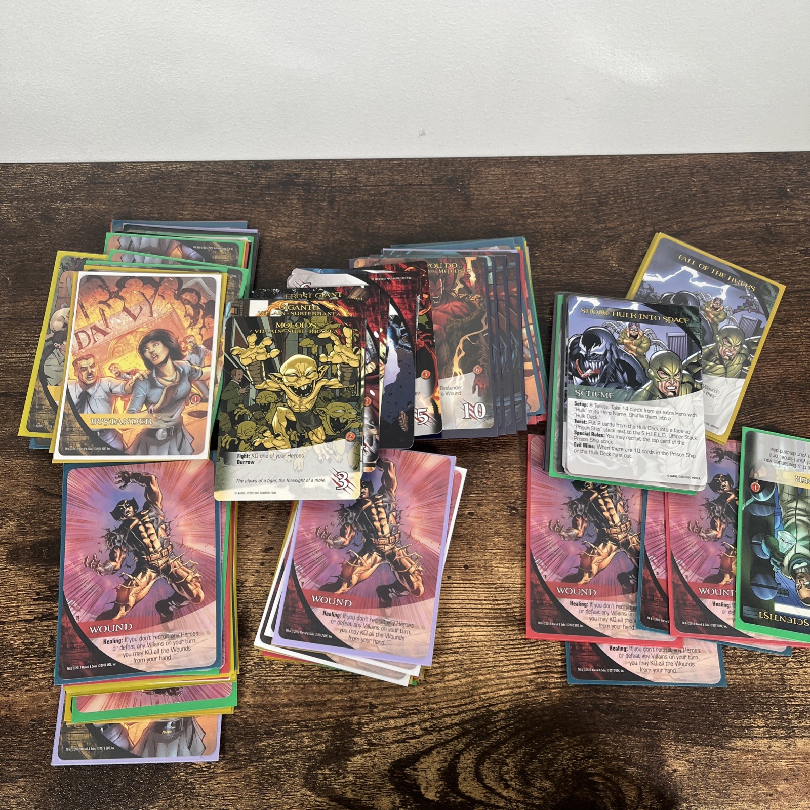 Legendary A Marvel Deck Building Game Mixed LOT 450 Cards