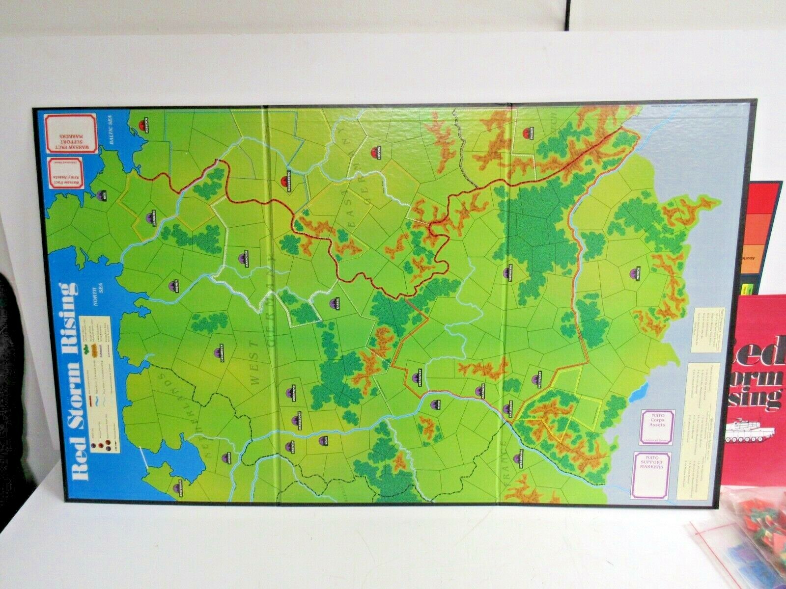 RED STORM RISING TSR WARGAME BOARDGAME BOARD GAME #3027 w/Orig.Box&Instructions