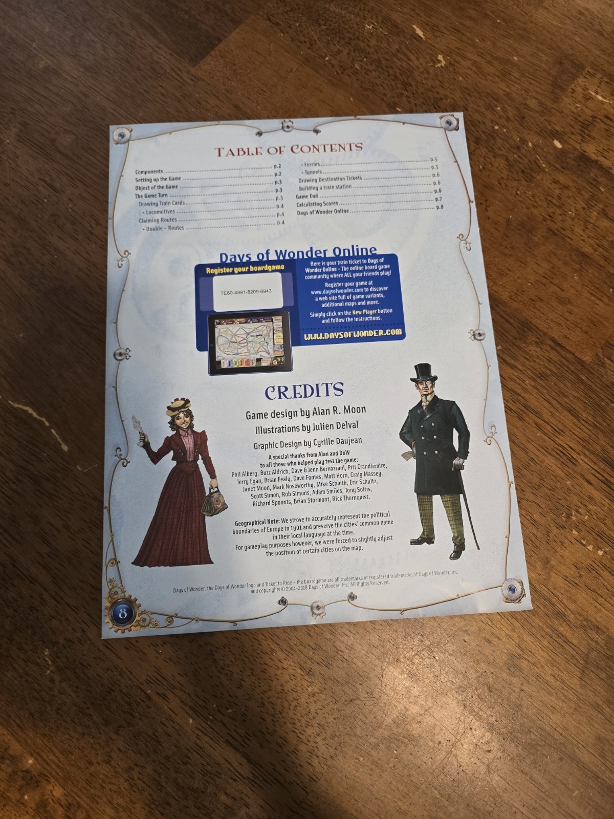 Days of Wonder Ticket to Ride Europe Board Game – DO7202