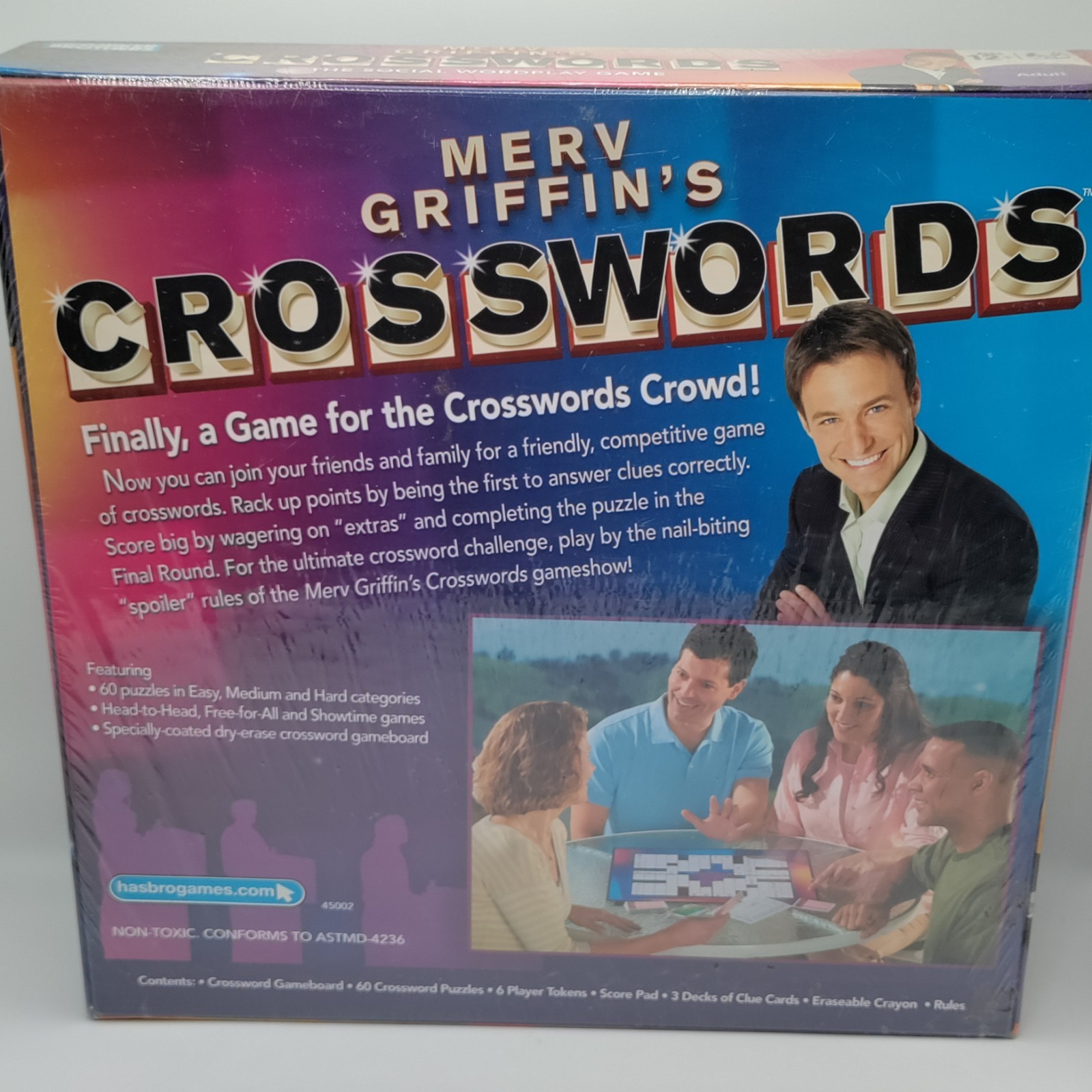 Merv Griffin’s Crosswords Social Wordplay Board Game 2008 Parker Brothers New