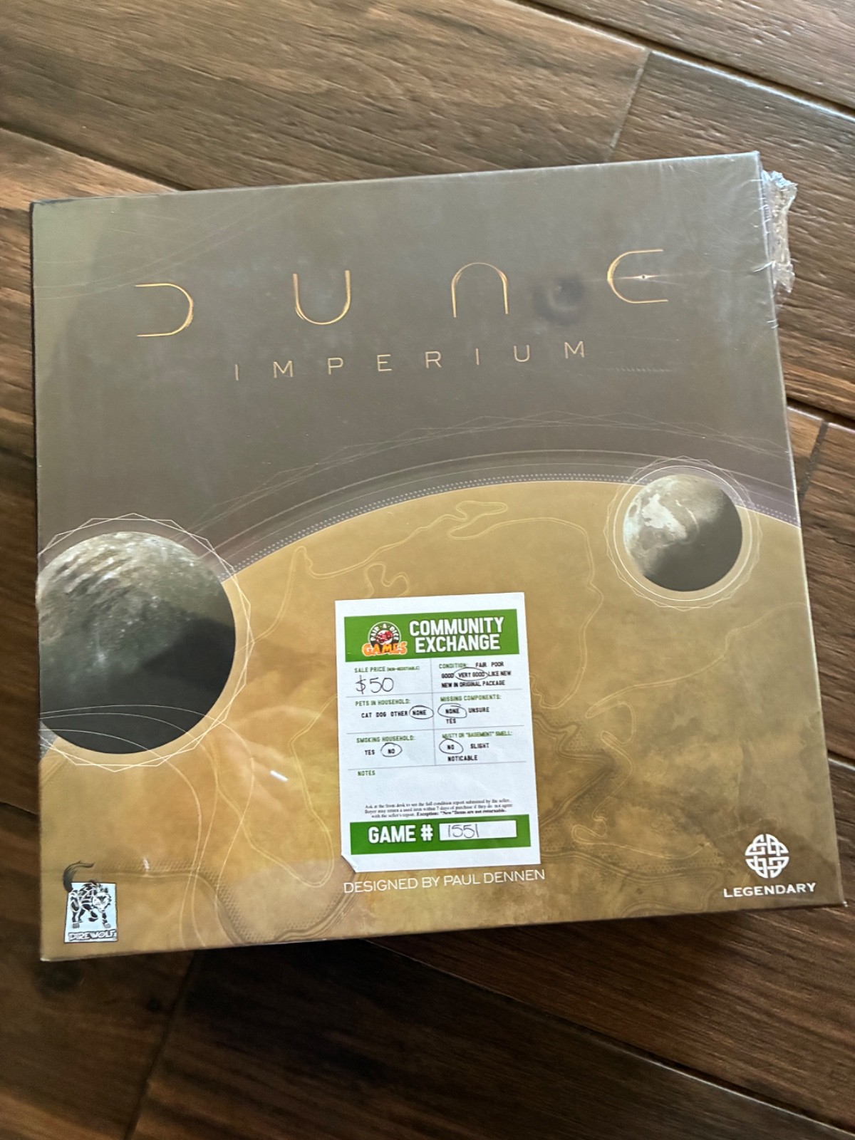 Dune Imperium Board Game – looks brand new- Free Shipping!