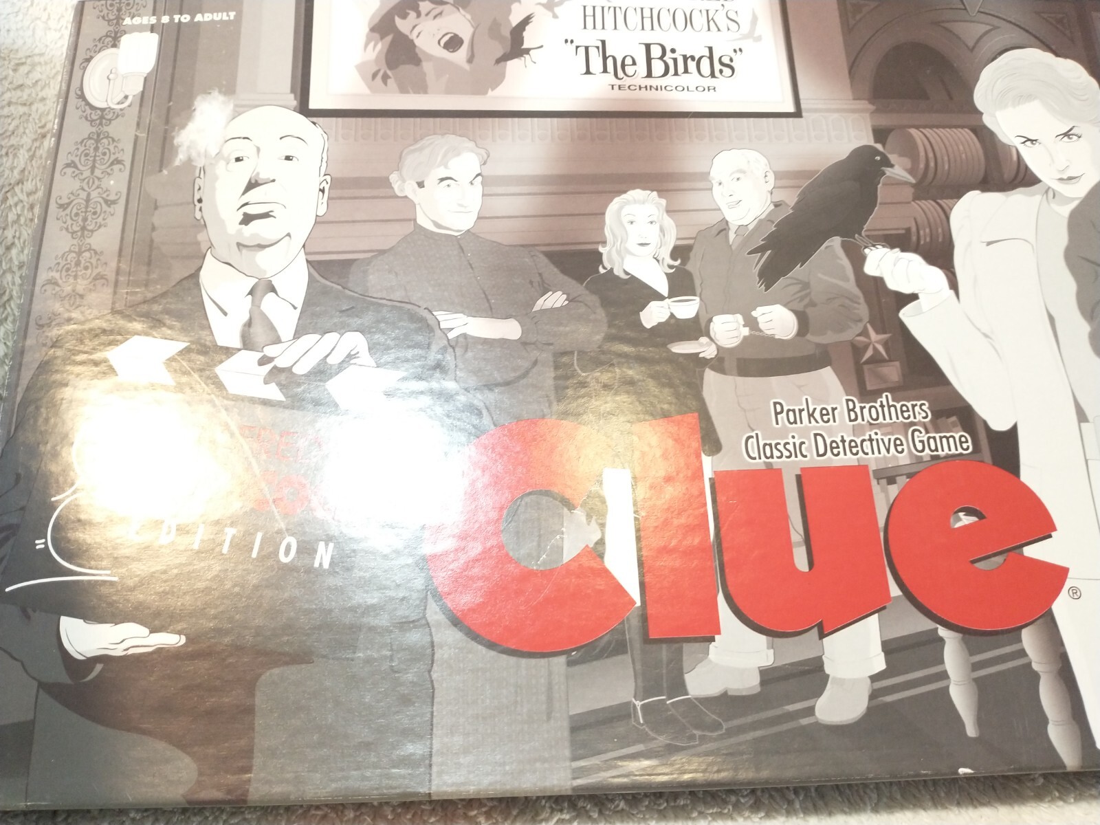 Clue Game Alfred Hitchcock Edition USAOPOLY 1999 USAoploy 100% Complete A21