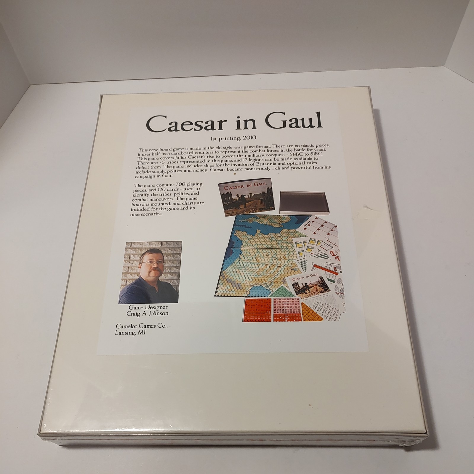 Camelot USA Wargame Caesar in Gaul – 1st Printing – SEALED NEW