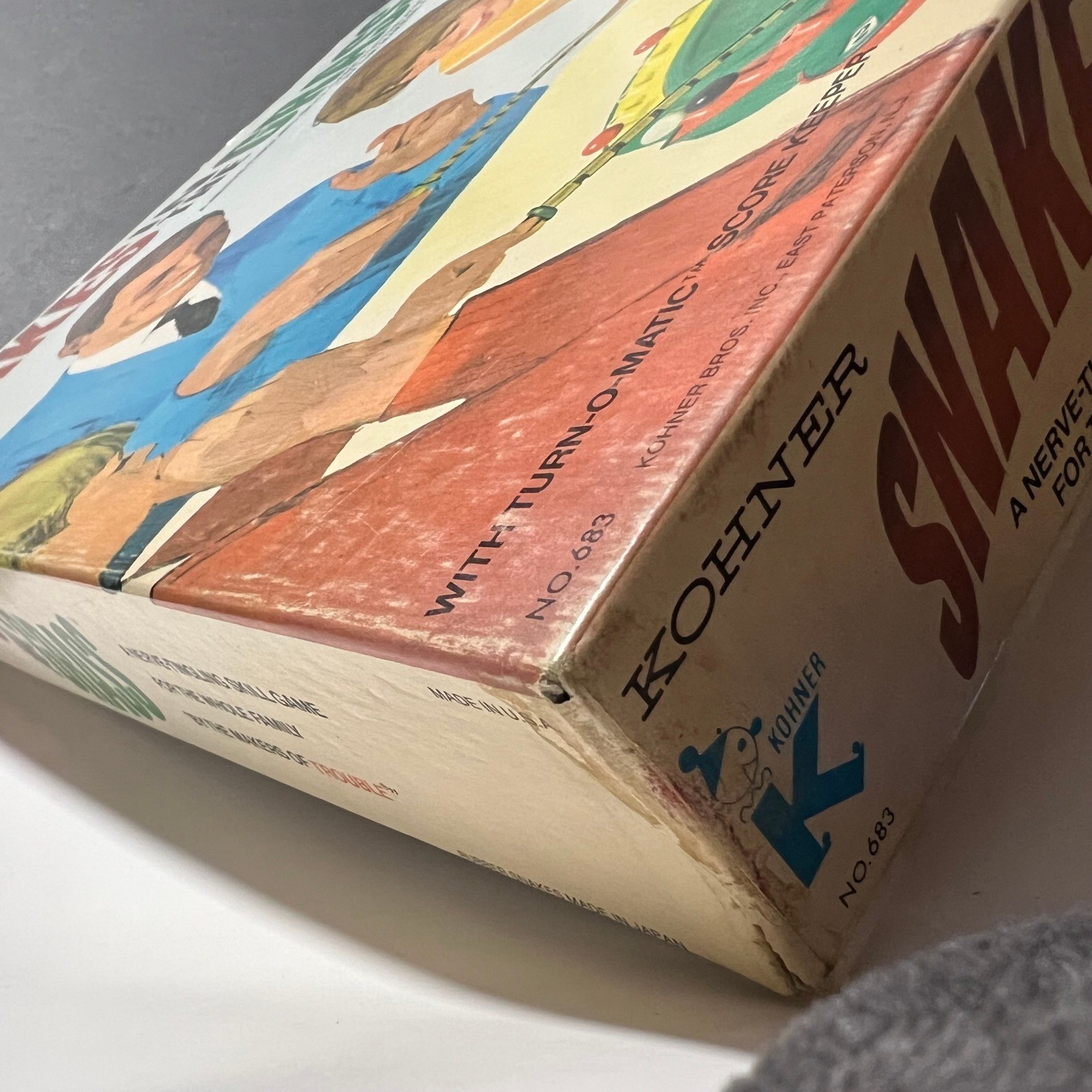 Vintage 1969 Kohner Bros Turn-O-Matic Snakes in the Grass Board Game Complete