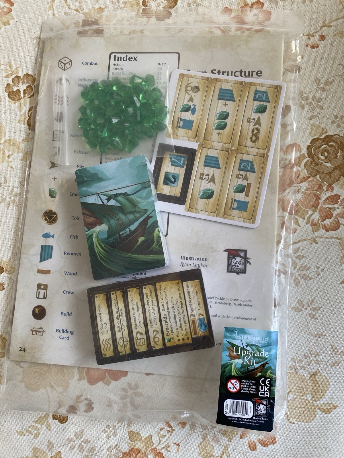 Islebound: *NEW!* Emerald Edition Board Game Upgrade Conversion Pack – Red Raven