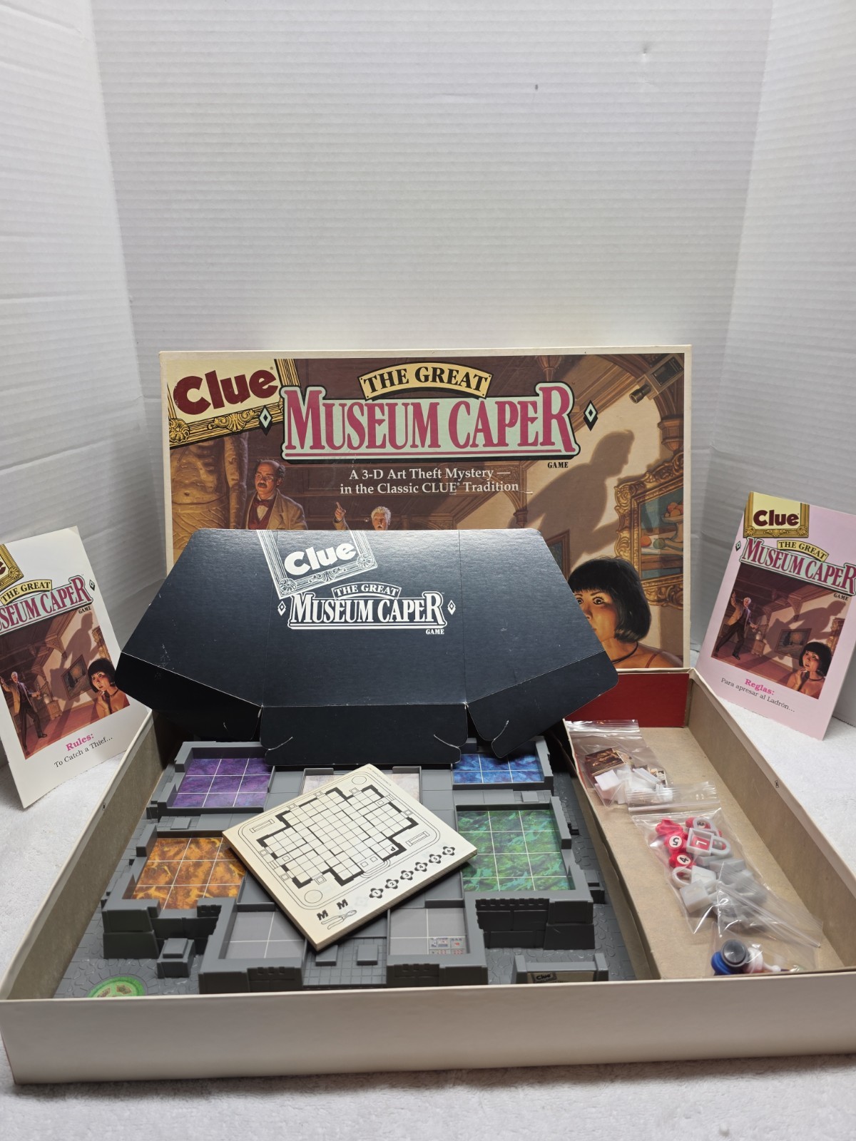 CLUE The Great Museum Caper Board Game 100% COMPLETE! 1991 GOOD Condition