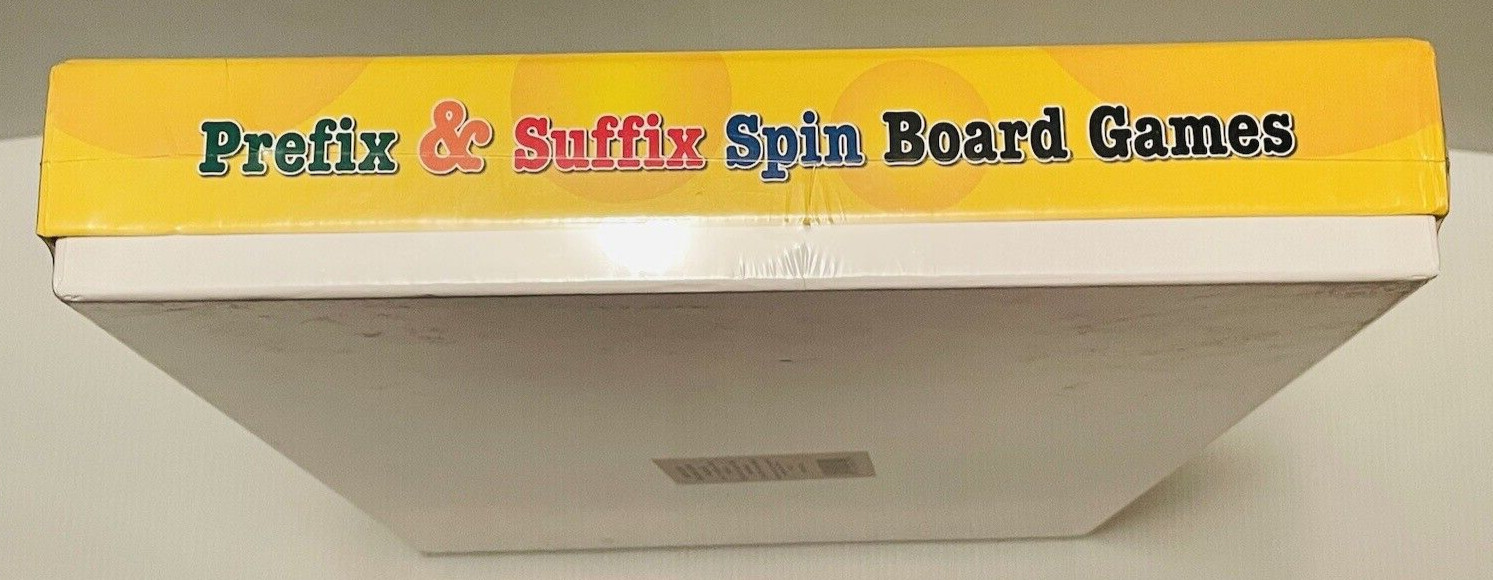 Prefix & Suffix Spin Board Games By Really Good Stuff Educational Fun New Sealed