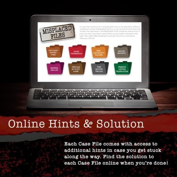 Unravel a 20- Mystery with Interactive Case Files – Perfect for Parties!
