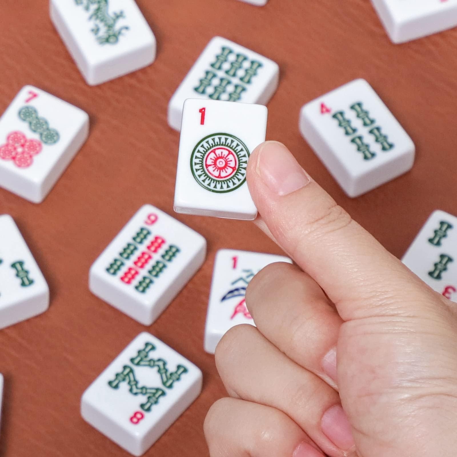 American Mahjong Set,166 Premium White Tiles with Soft Bag and Accessories,4 …