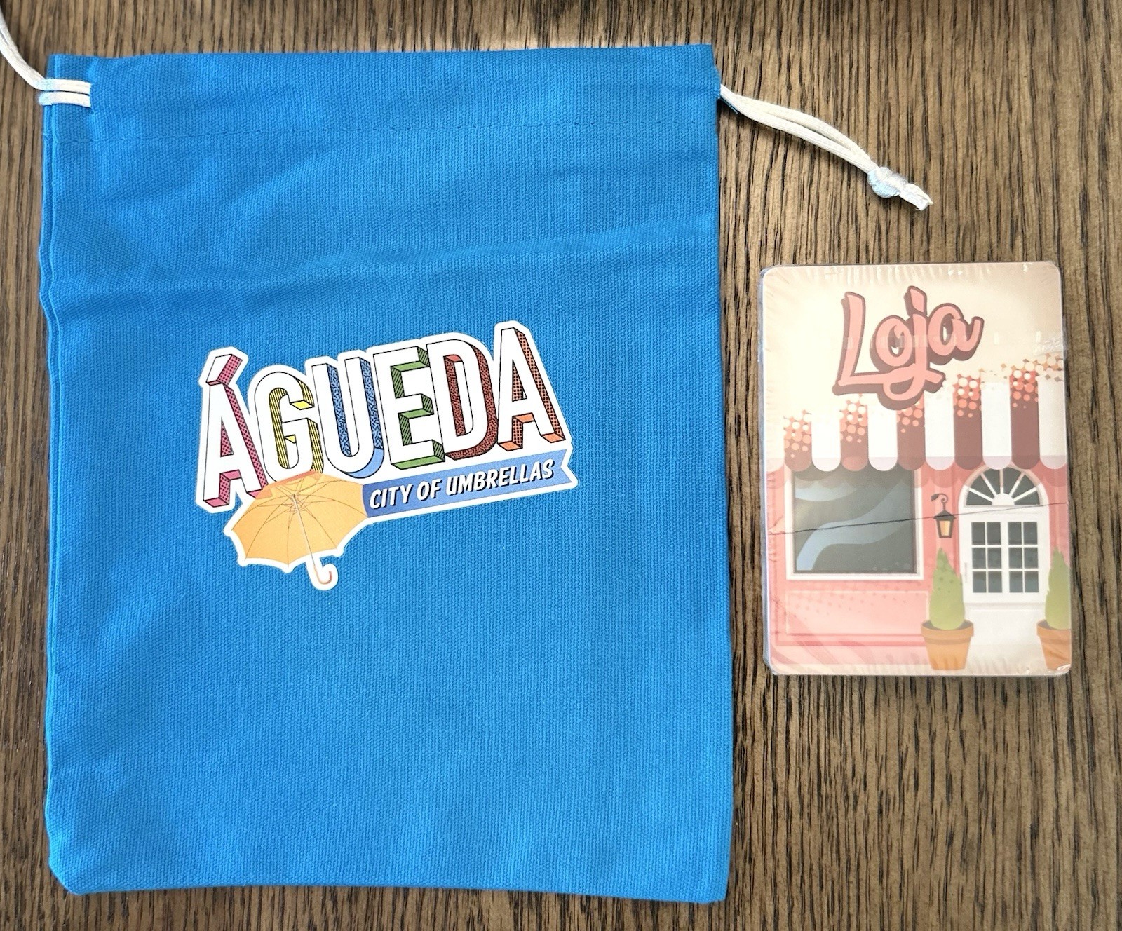 Águeda City of Umbrellas Board Game Unpunched ( Portuguese Version Included)