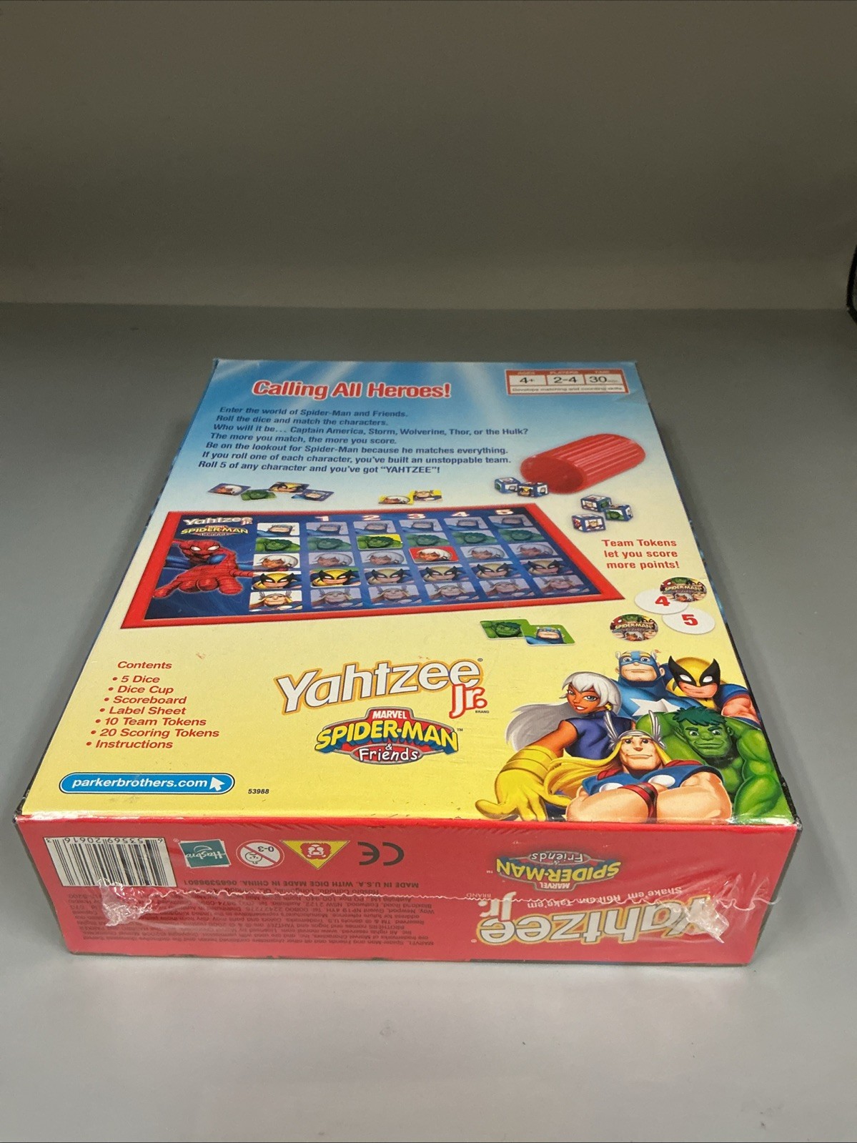 Spider-Man&Friends Yahtzee Jr 2006 board game Hulk & Thor-Sealed- Free Shipping