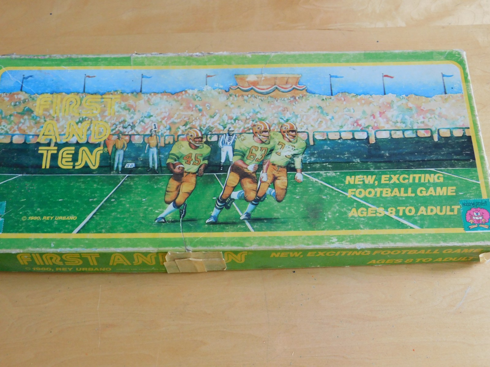 Vintage 80s First and Ten Football Card And Dice Game – Complete