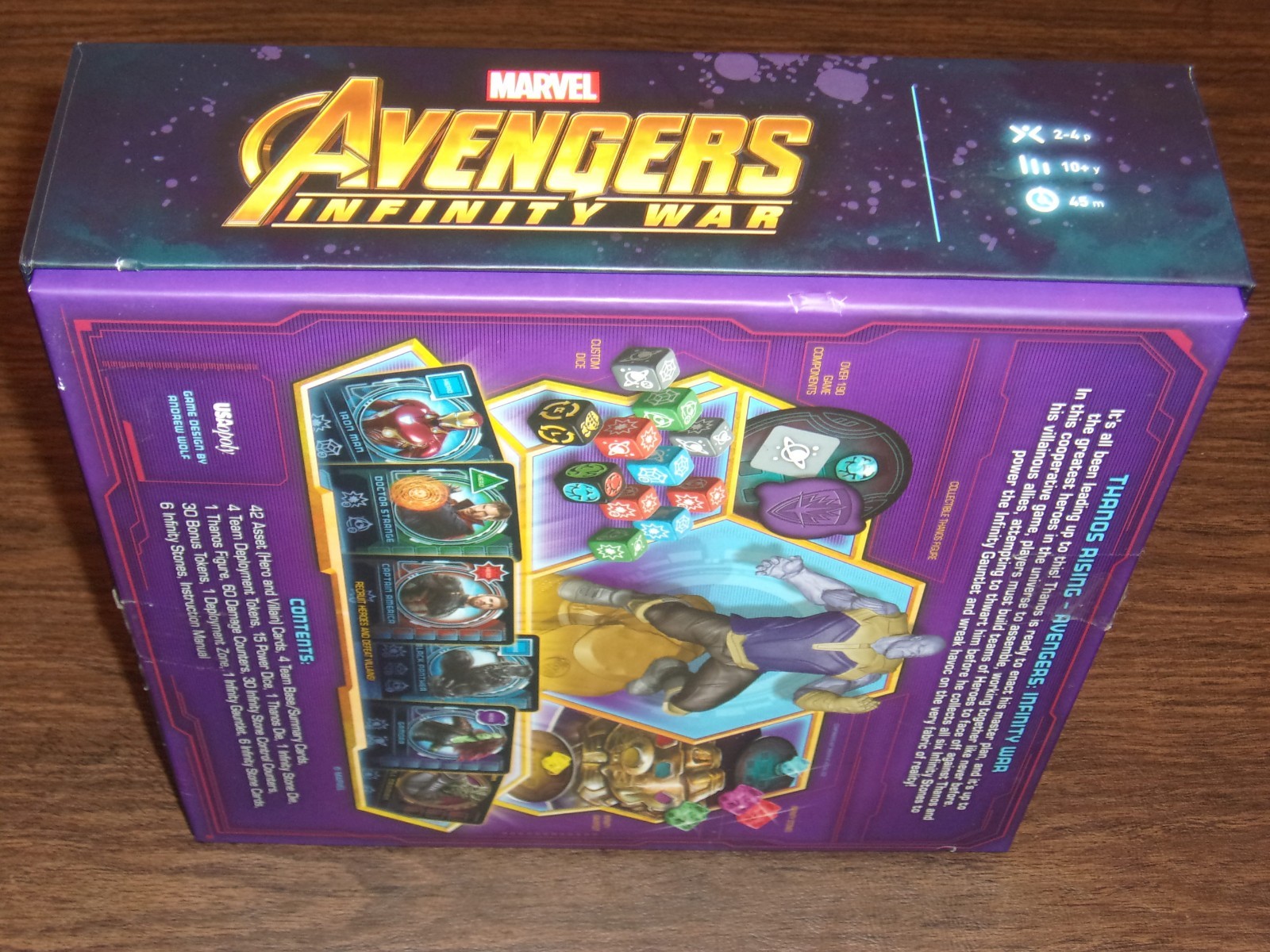 2018 Thanos Rising Board Game Marvel Avengers Infinity War By USAopoly