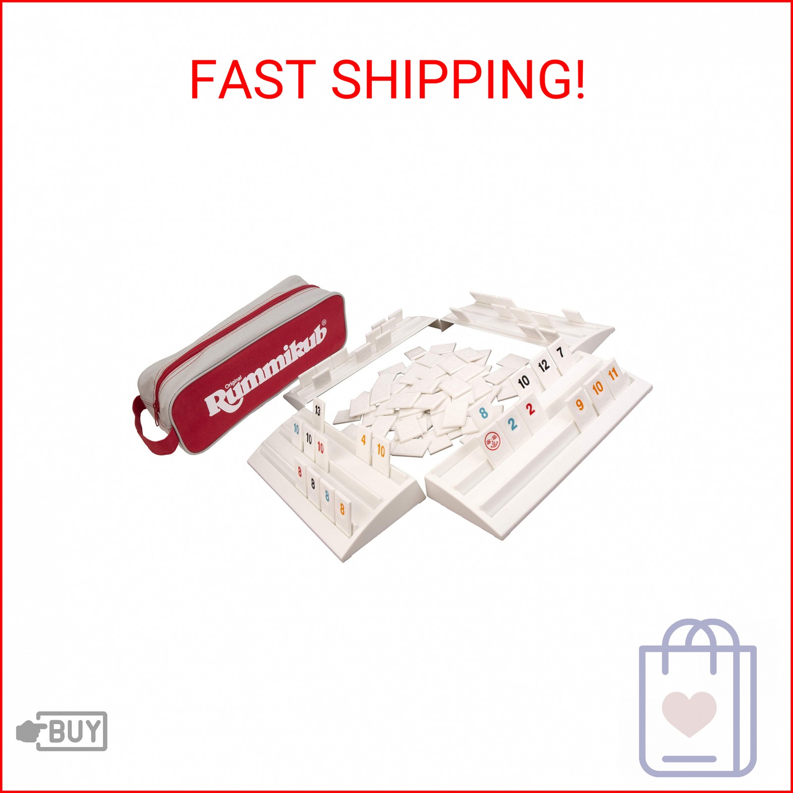 Rummikub – The Complete Original Game With Full-Size Racks and Tiles in a Durabl