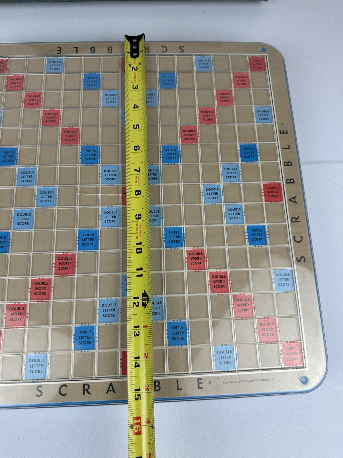 Vintage Scrabble Deluxe Edition Game Rotating Turntable 100% Complete