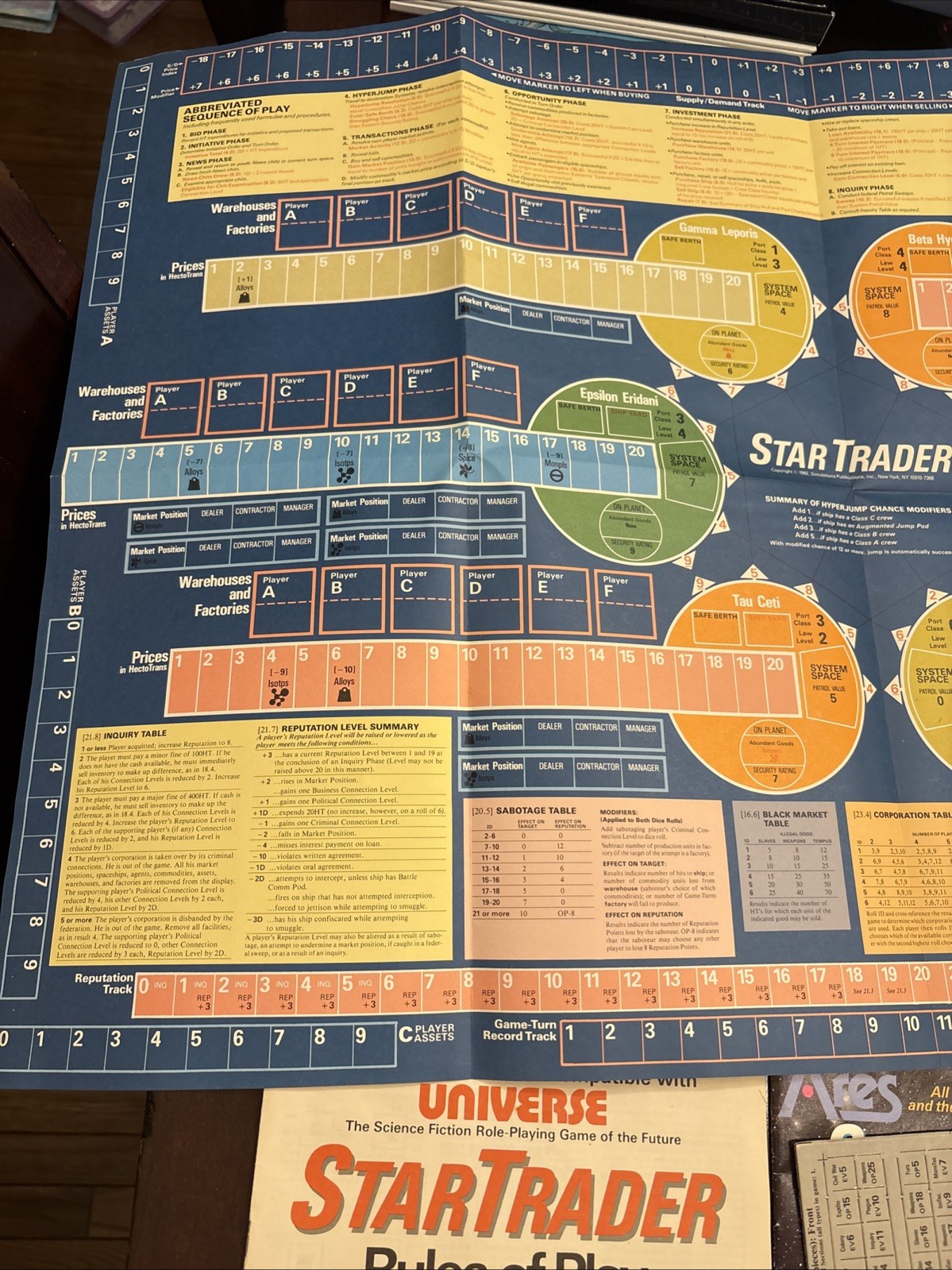 SPI Ares Magazine Nr. 12 Star Trader Game Unused Unpunched