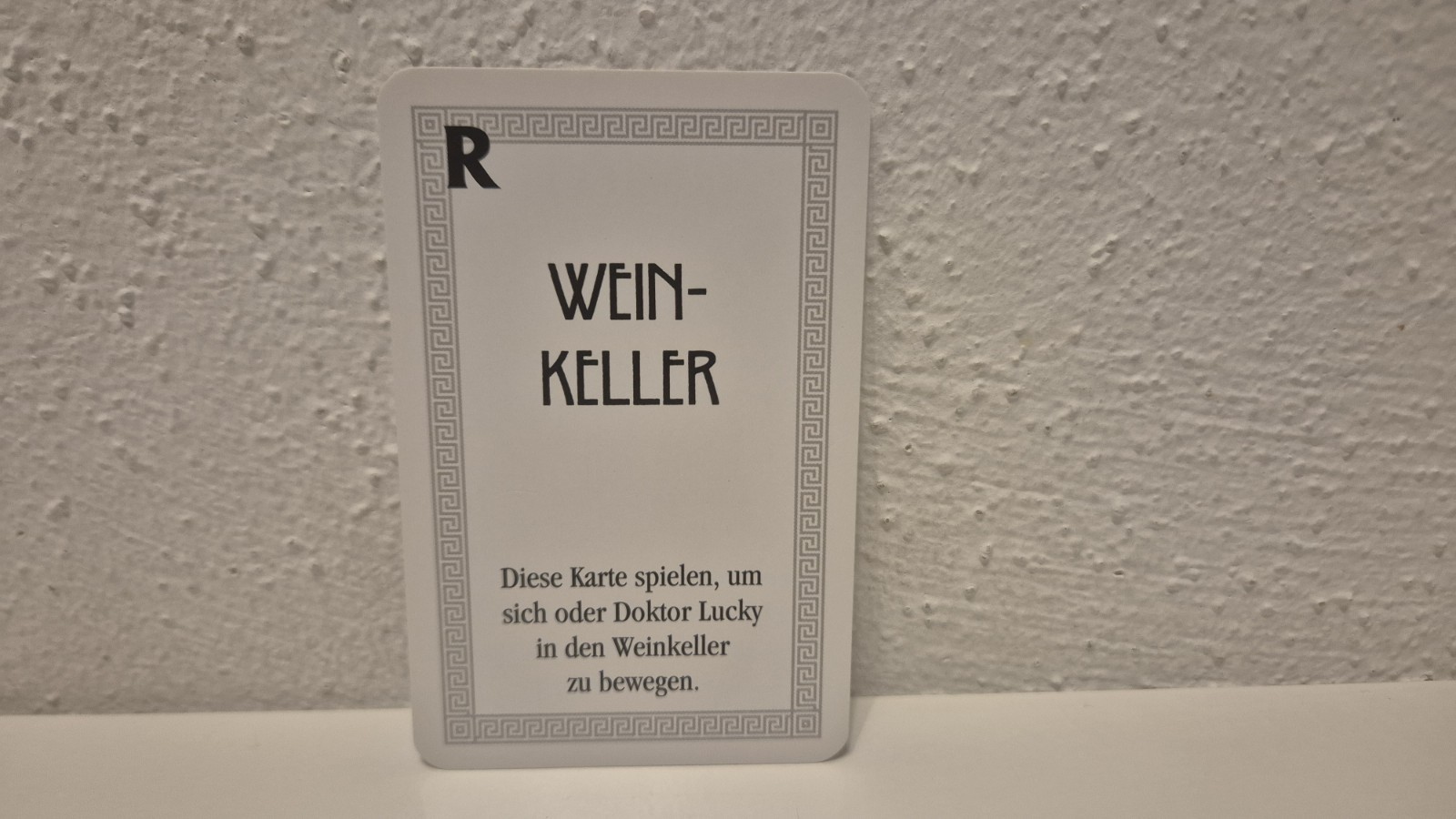 Kill Doctor Lucky Pre Crime Board Game Replacement Parts: Playing Card R Wine Cellar