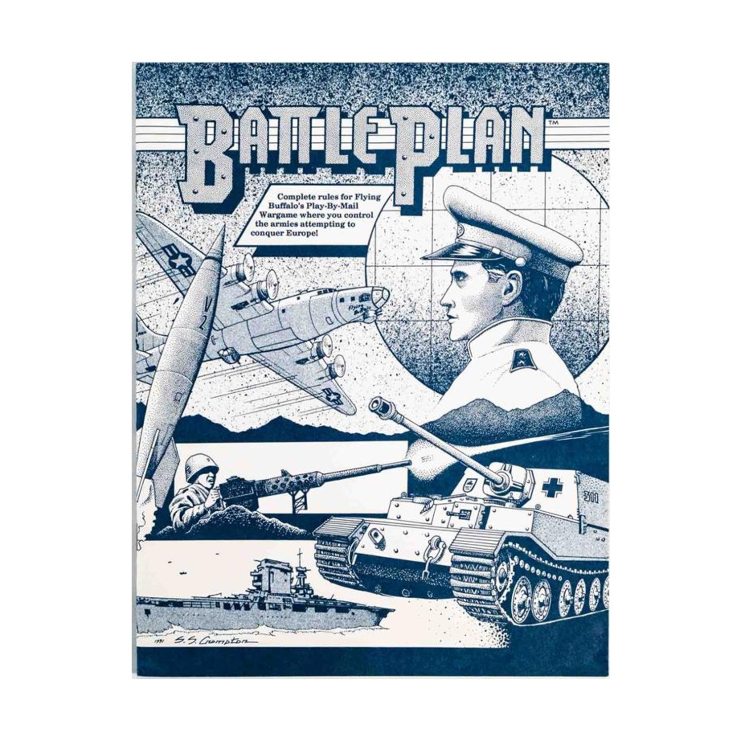 Flying Buffalo Boardgame Battle Plan PBM (Revised Ed) VG+