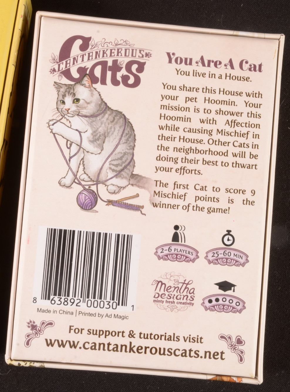 Card Games Schrodinger’s Cats Cantankerous Cats Strategy Ages 14+ 2-6