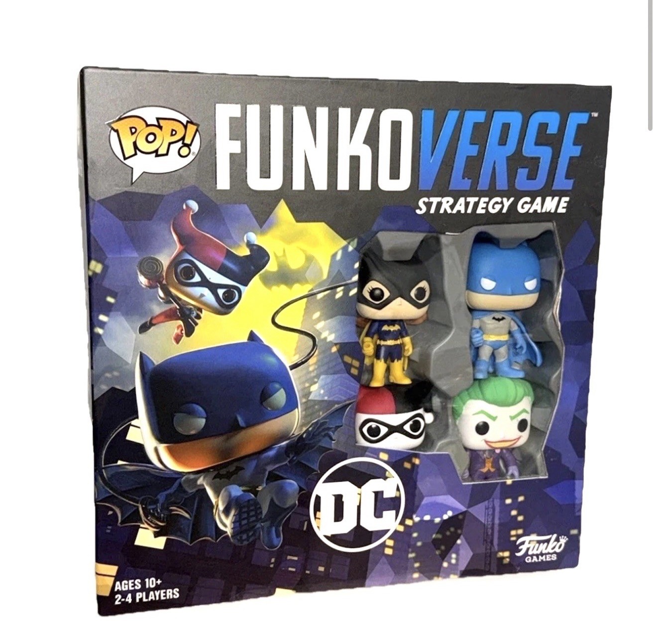 FunkoVerse DC Comics Strategy Game 4-Pack Batman Joker Harley Quinn Batgirl
